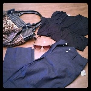 Larry Levine ankle slim jeans♡